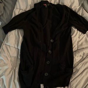 Black cardigan